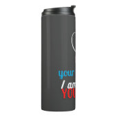 Einfache Niedliche Cat Mama Mütter Tagesgeschenk Thermosbecher (Nach links gedreht)