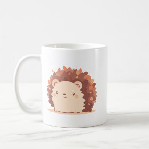 Einfache Niedliche Charme Igel Cartoon Soft Brown Kaffeetasse