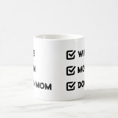 Einfache Niedliche Checkbox-Ehefrau Mama Hund Mama Kaffeetasse (Mittel)