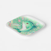 Einfache Niedliche Dolphin-Babydusche Pappteller (Gewinkelt)