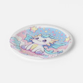 Einfache Niedliche Dragon Baby-Dusche Pappteller (Schrägansicht)