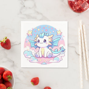 Einfache Niedliche Dragon Baby-Dusche Serviette