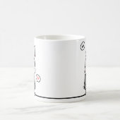Einfache Niedliche Dreibettzimmer Charme Traumsaub Kaffeetasse (Mittel)