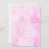 Einfache niedliche Geburtshilfeverkündung Dankeskarte (Rückseite)