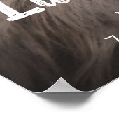 Einfache Niedliche Geburtsstats Foto Baby Kinderzi Poster (Ecke)