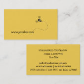 Einfache niedliche Geschäfts-Bienen-grafischer Visitenkarte (Vorne/Hinten)