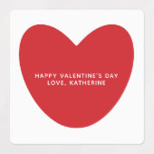 Einfache niedliche Herzfrequenz - Valentinstag Etiketten (Design 2)