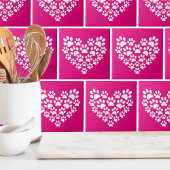 Einfache Niedliche Herzklammer drucken Fliese