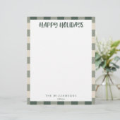 Einfache Niedliche, individuell gestaltete Grüne K Briefbogen (Stehend Vorderseite)