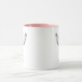 Einfache Niedliche Kaninchenmädchen Personalisiert Tasse (Zentrum)