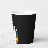 Einfache Niedliche Kinder Bowling Geburtstag Pappbecher (Links)