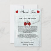 Einfache Niedliche Kleine Gentleman Babydusche For Dankeskarte (Vorderseite)