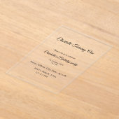 Einfache niedliche Kleinkinder mit minimaler Kinde Acryleinladungen (Ablage )