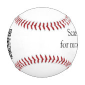 Einfache niedliche Kleinkinder mit minimaler Kinde Baseball (Rückseite)