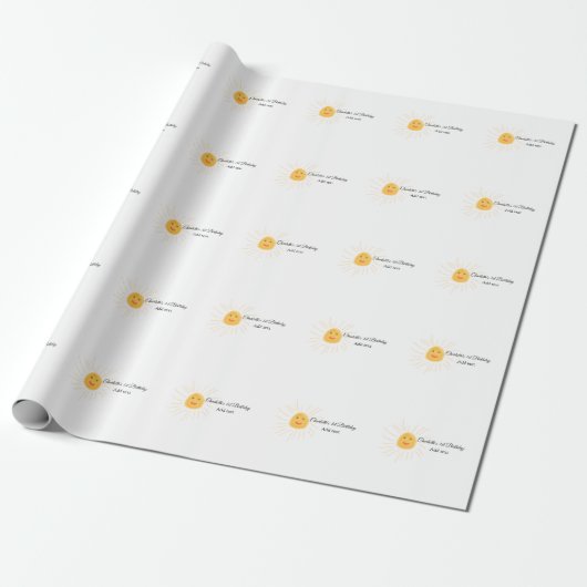Einfache niedliche Kleinkinder mit minimaler Kinde Geschenkpapier (Ungerollt)