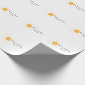 Einfache niedliche Kleinkinder mit minimaler Kinde Geschenkpapier (Ecke)