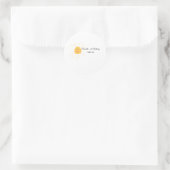 Einfache niedliche Kleinkinder mit minimaler Kinde Runder Aufkleber (Tasche)