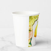 Einfache Niedliche Lemon Birthday Pappbecher (Rechts)