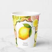 Einfache Niedliche Lemon Birthday Pappbecher (Vorderseite)
