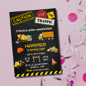 Einfache niedliche LKW-Kinder zum 8. Geburtstag Einladung