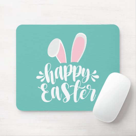Einfache Niedliche Ohren glücklich Ostern | Mousep Mousepad (Mit Mouse)