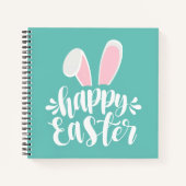 Einfache Niedliche Ohren glücklich Ostern | Notizb Notizblock (Vorderseite)