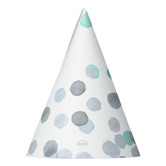 Einfache Niedliche Pastel Geometric Polka Dot Wass Partyhütchen (Links)