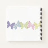 Einfache Niedliche Pastelle Botanische Natur Schme Notizblock (Rückseite)