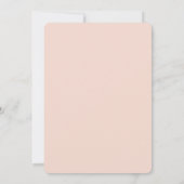 Einfache Niedliche Peach Heart Calender Wedding Save The Date (Rückseite)