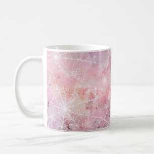 Einfache Niedliche Pink-Spinnennetze Kaffeetasse