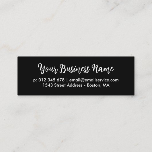 Einfache Niedliche Pinselschrift Vielen Dank Kauf Treuekarte (Rückseite)