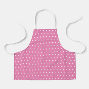Einfache Niedliche Polka Dots Rosa und Weiß Schürze