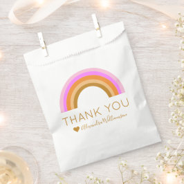 Einfache Niedliche Retro-Regenbogen Personalisiert Geschenktütchen