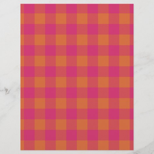 Einfache Niedliche, rosa Karierte Urlaubslandschaf Briefbogen (Rückseite)