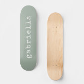 Einfache Niedliche Schreibmaschinenschrift Monogra Skateboard (Vorderseite)