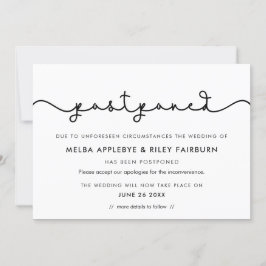 Einfache niedliche Schriftart verschoben Ankündigu Einladung