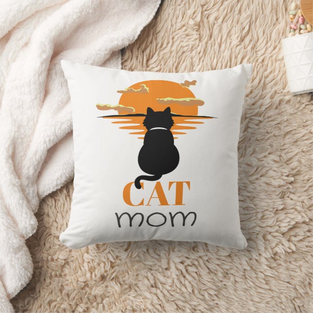Einfache Niedliche Script-Begleiter Cat-Mama Kissen (Decke)