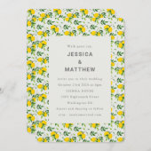 Einfache Niedliche Sommerlemon-Fruchtkuppel Einladung (Vorne/Hinten)