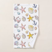 Einfache Niedliche Strandgestaltung Badhandtuch Set (Handtuch)