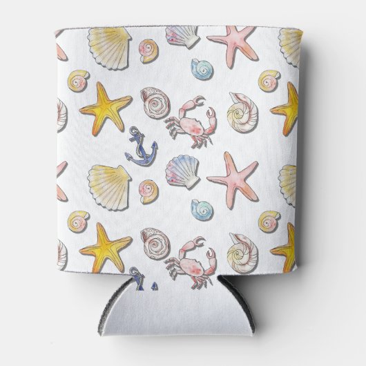 Einfache Niedliche Strandgestaltung Dosenkühler (Vorderseite)