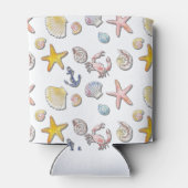 Einfache Niedliche Strandgestaltung Dosenkühler (Rückseite)