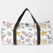 Einfache Niedliche Strandgestaltung Duffle Bag (Rückseite)