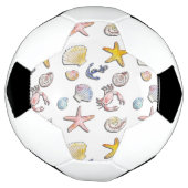 Einfache Niedliche Strandgestaltung Fußball (Gedreht)