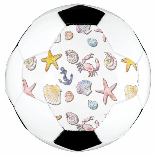 Einfache Niedliche Strandgestaltung Fußball (Vorderseite)