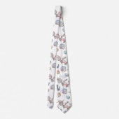 Einfache Niedliche Strandgestaltung Krawatte (Rückseite)