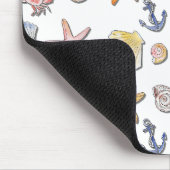 Einfache Niedliche Strandgestaltung Mousepad (Ecke)