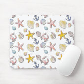 Einfache Niedliche Strandgestaltung Mousepad (Mit Mouse)