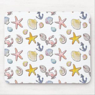 Einfache Niedliche Strandgestaltung Mousepad