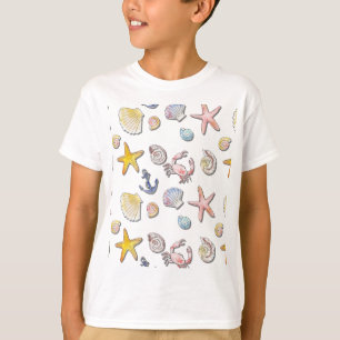 Einfache Niedliche Strandgestaltung T-Shirt