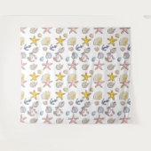 Einfache Niedliche Strandgestaltung Wandteppich (Vorderseite (Horizontal))